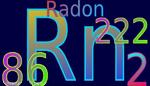 simbolo e caratteristiche del radon nella tavola periodica degli elementi